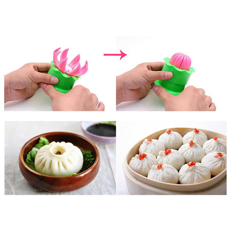 Stampo per Baozi Cinesi Colore Casuale Stampo per Panini Ripieni al Vapore Maker Shaper Dim Sum
