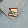 Talos unisexe valise vinyle tourne-disque émail broche broche Denim veste Badge bijoux