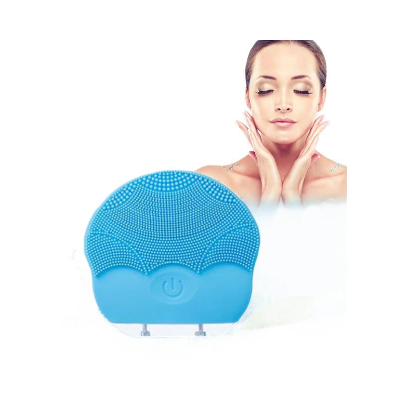 Ultrasonic Electric Silicone Facial Cleansing and Massaging Brush