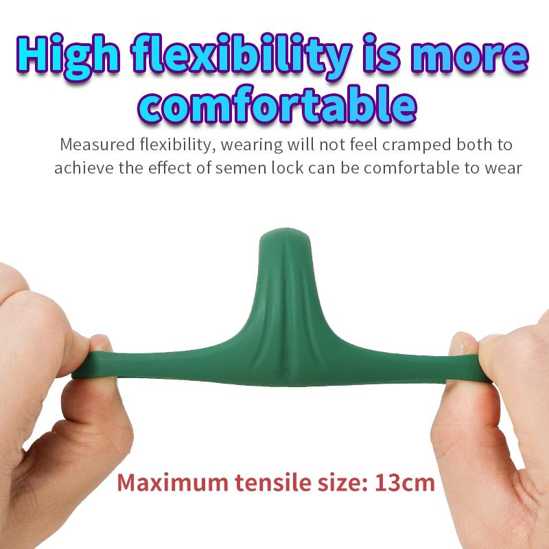 Dreieckiger Penisring Hahnring Männliche Hodensack-Fesselung Ball-Dehner Verzögerte Ejakulation Sexspielzeug für Männer