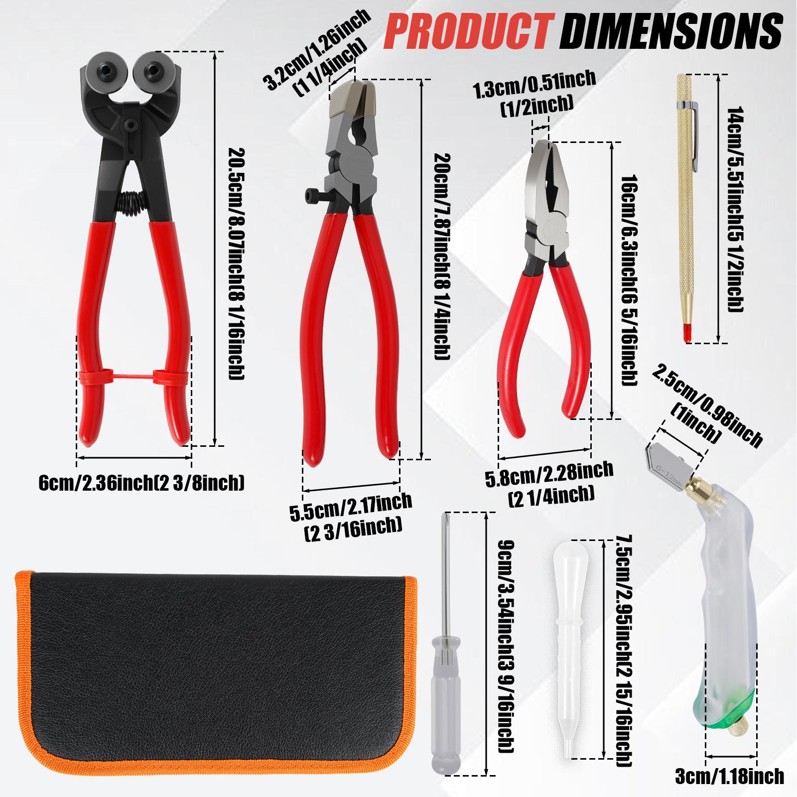 

3Pcs Portable Manual Glass Cutter Set Tile Opener For Glass/Tile Cutting Tools Tile Glass Cutter Multi-function Glass Cutting