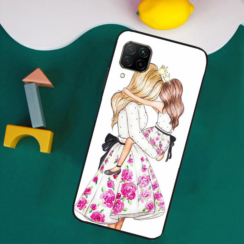 Schöne Mutter Tochter Sohn Für Huawei Nova 9 10 SE 8i 11i 12i 12s Y60 Y61 Y70 Y90 Y72 Y73 Y91 P60 Pro P40 P30 Lite Hülle