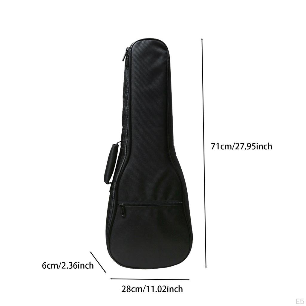 Ukulele Bag Carry Case Lightweight Adjustable Shoulder Straps Gig Padded for