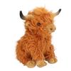 Simulation Highland Cow Plush Toy Lifelike Cute Soft Stuffed Animal Doll for Gifts Decoration 9.1in