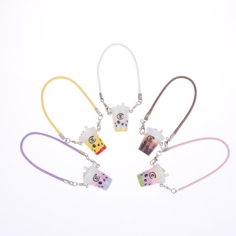 5/10Pcs Simulation Mini Bubble Tea Cup Crossbody Bag Cute Small Pendant Dolls Clothes Accessories Dollhouse Decoration Toys