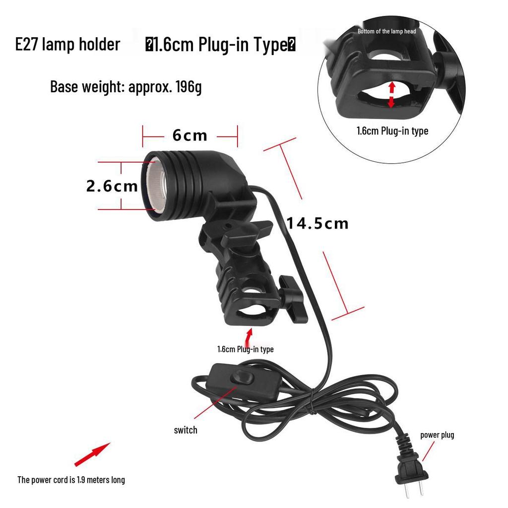 Space-saving E27 Universal Desk Lamp: Student Eye Protection Reading Light for Home or Bedside.