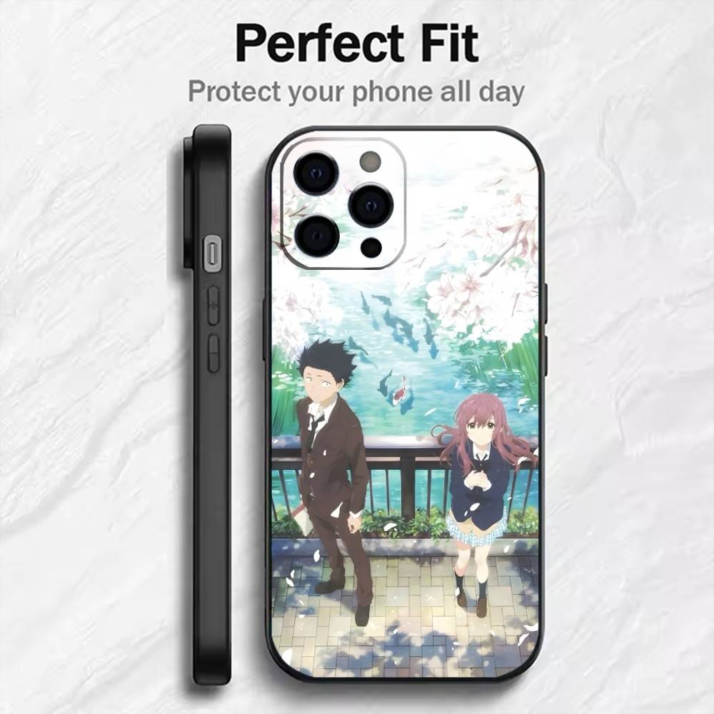 

A S-Silent V-Voice Printed For Couple Phone Case For iPhone17,16,15,14,13,12 Plus,Max Soft Silicone Black Cover iPhone16se4