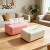 Silicone Tissue Box, Soft Elastic Easy To Clean Napkin Organizer, One-Piece Molding Smooth Surface Tissue Paper Box