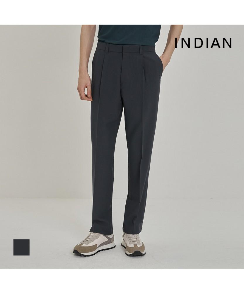 INDIAN Poly-Seersker Single-Pleat Pants_Miedl6M2421
