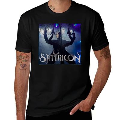 Satyricon T-Shirt Herren Grafik T-Shirts T-Shirts für Mann Pack Baumwoll-T-Shirt