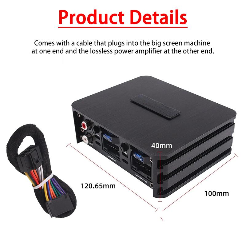 Class AB 4*60W Car Power Amplifier Non-Destructive Installation DSP Car Audio Speaker For Android Large Screen Dedicated Amp