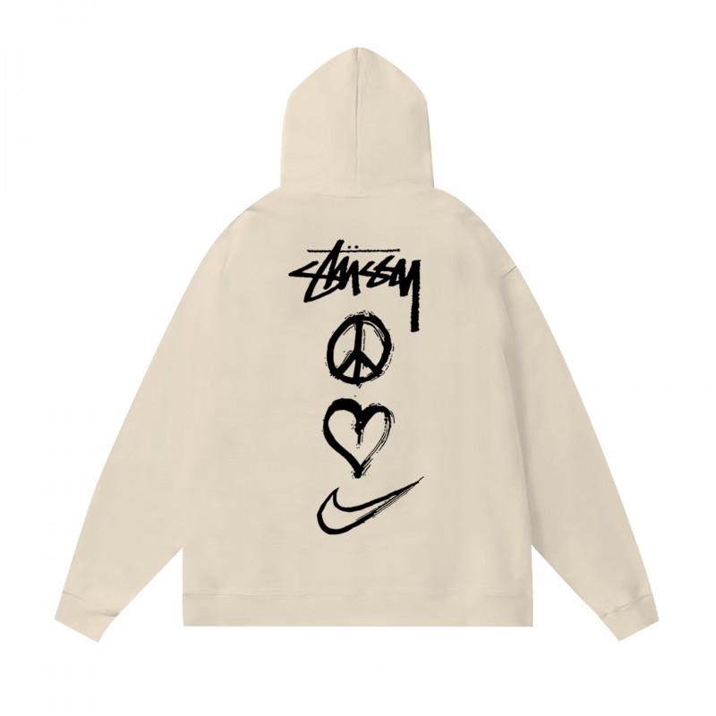 Mens Oversized Hooded Sweatshirt With Bold Letter Print Cotton Blend Loose Fit Daily Wear