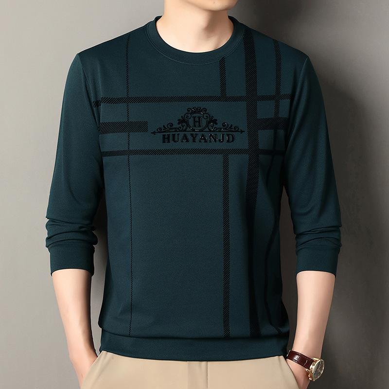 Men's Long Sleeve Crew Neck Hoodie Fashion Casual Versatile Top