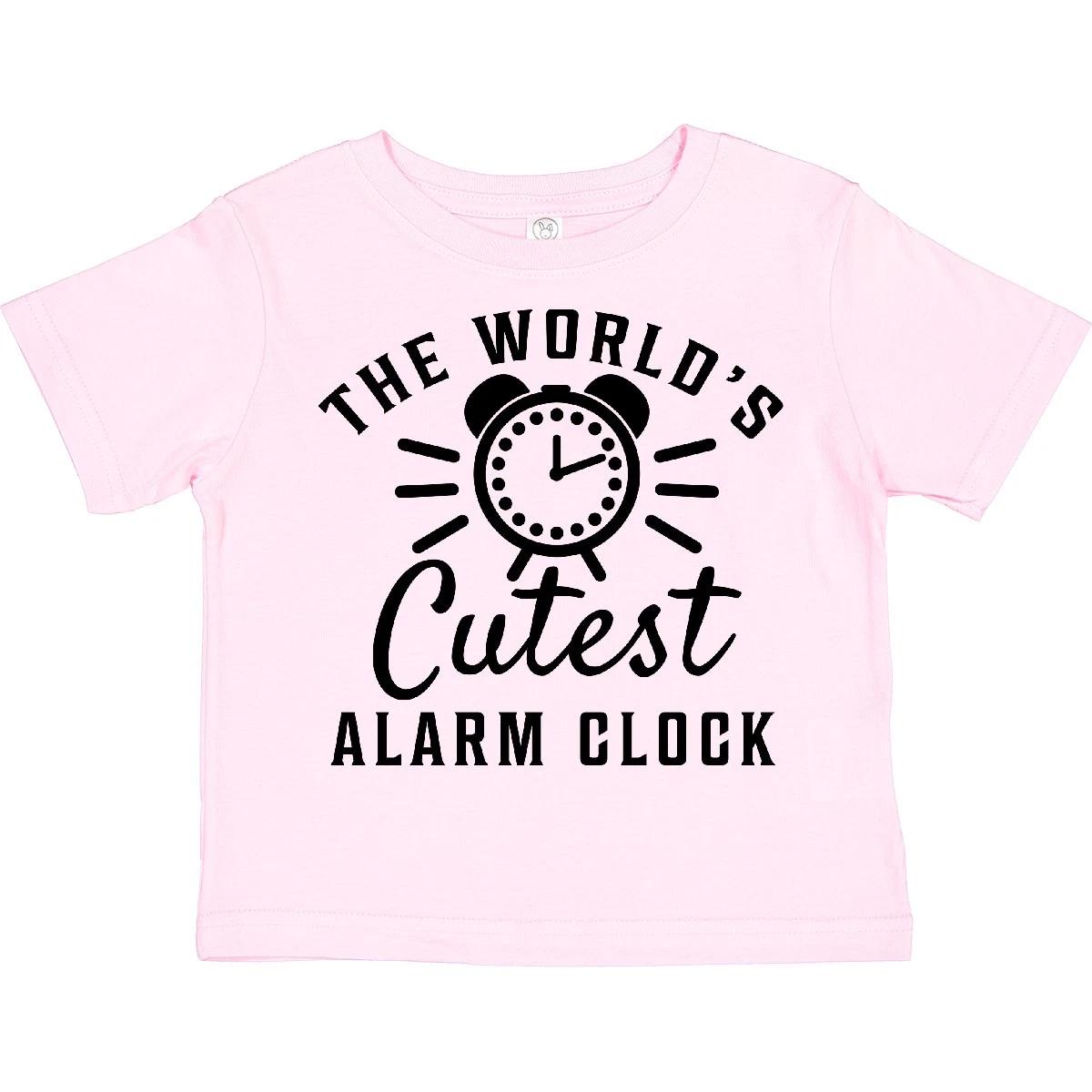 Inktastic The Worlds Cutest Alarm Clock Toddler T-Shirt Children Youth Funny Kid 160