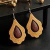 Vintage Leather Cross-Border Earrings: Boho Exaggerated & Ethnic Style for Women