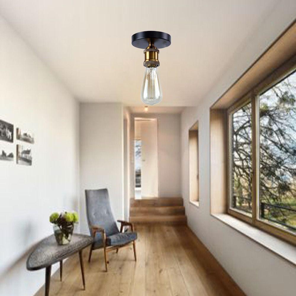 Retro Simple Ceiling Light Nordic Led Lights Fixtures E27  Ceiling Lamp  Home Decor