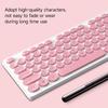 T-WOLF TF770 2.4G Wireless Keyboard Mouse Combo  Punk Round Keycap Comfortable   Typing Wide Compatibility Pink