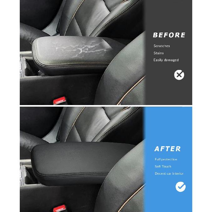 INTGET Center Console Cover for Chevy Impala Accessories 2014-2020 Leather Center Arm Rest Lid Cover Interior Accessories for Chevrolet Impala 2014