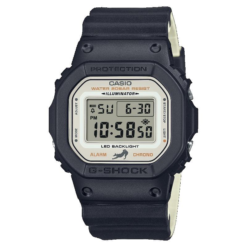

Casio G-SHOCK Men s Resin 200M Water Resistant Digital Shock Resistant Quartz Watch DW-5600SHB-1 чёрный