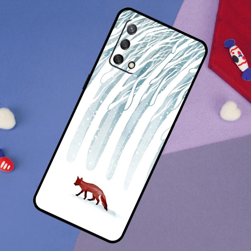 Winter Fox Foxes Case For Oppo A5 Pro A6 A57 A17 A78 A54 A74 A94 A76 A16 A96 A18 A40 A60 A80 A38 A58 A98 A15