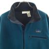 L.L.BEAN 80s Vintage Made In USA Half Zip Fleece Jacket M Blue Outdoors Men's Used