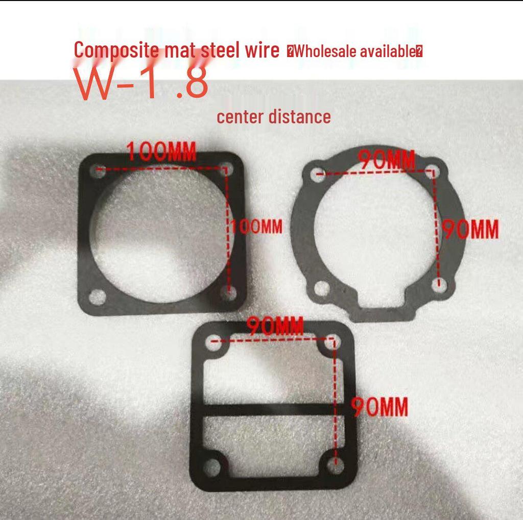 Air Compressor Head & Cylinder Seal Kit: Paper, Steel Wire, Asbestos Gaskets & 3P Air Rod Gasket