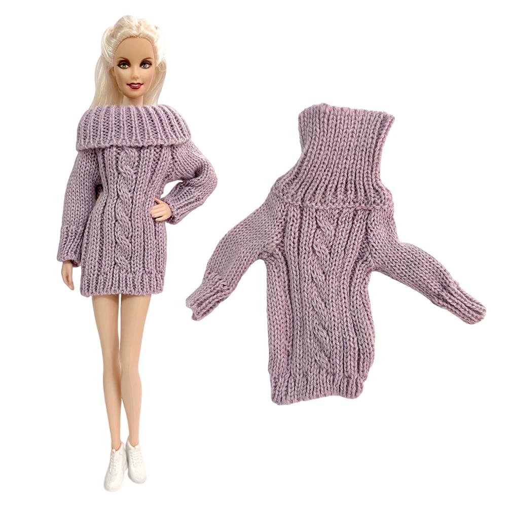 1/6 Babi Doll Clothes For 29-32 CM Dolls Accessories Knitted Cotton Sweater Dress Doll Clothing Shoes 11.5 Inch Doll Coat JJ