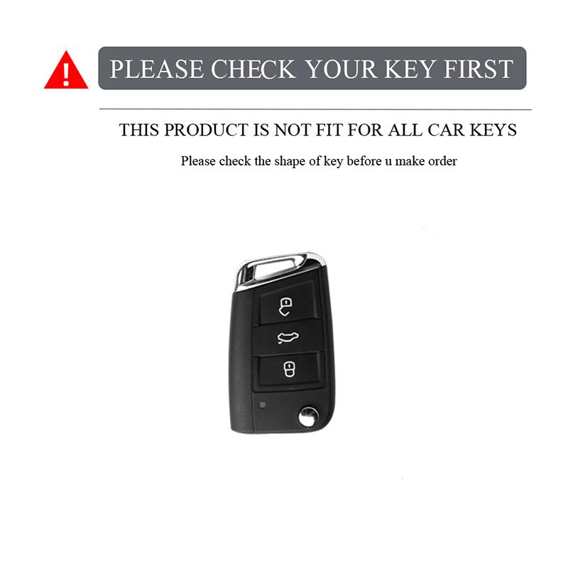 Per Vw Polo Skoda Octavia A7 Kodiaq Seat Ateca Leon Golf 7 Mk7 Vii Tiguan Cover Guscio Portachiavi Auto Morbido Tpu Protezione Portachiavi