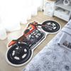 Home bedroom carpet irregular motorbike shape carpet fashion personality lambswool bedroom non-slip carpet