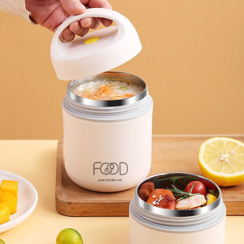 XIDERUN 304 Stainless Steel Insulated Food Jar with Spoon