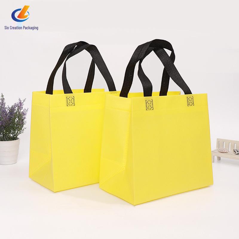 3D Handheld Non-woven Catering Bag: Customizable Takeaway Packaging with Logo Printing