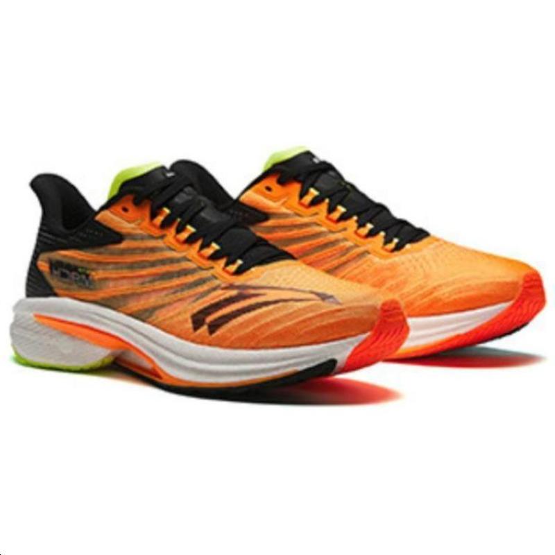 Anta MACH 4.0 Cushioning, Slip Resistant, Rebound Low Top Running Shoes Men's Orange Black Sneakers 112415583-1