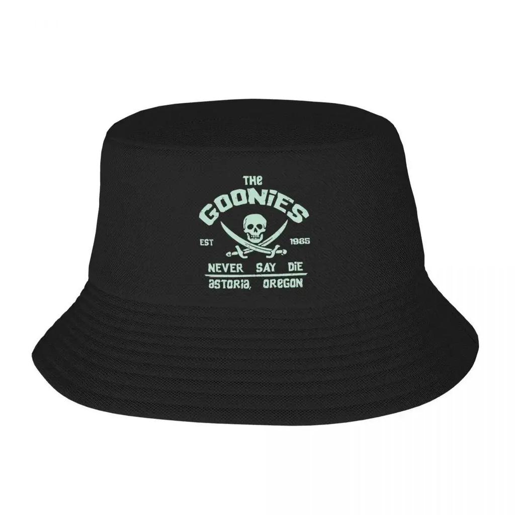 Custom The Goonies Never Say Die Bucket Hat Women Unisex Movie Film Outdoor Sun Summer Camping Fishing Cap