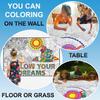 Giant Coloring Poster for Adults and Kids - Wall Coloring Poster Motivational - Large Coloring Posters for Classroom - Huge Coloring Poster at Work