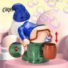 Santa Farting Bubble Maker Christmas Automatic Blower, Musical Machine with Flashing Lights, Gnome Battery Operated for Kids Snowman Funny Sound Party