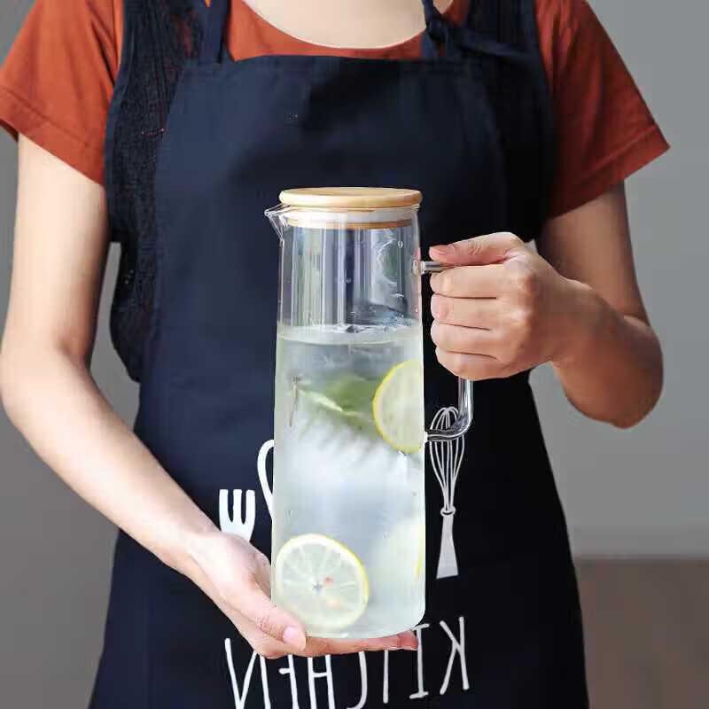 1300ml High Borosilicate Glass Pitcher & Teapot