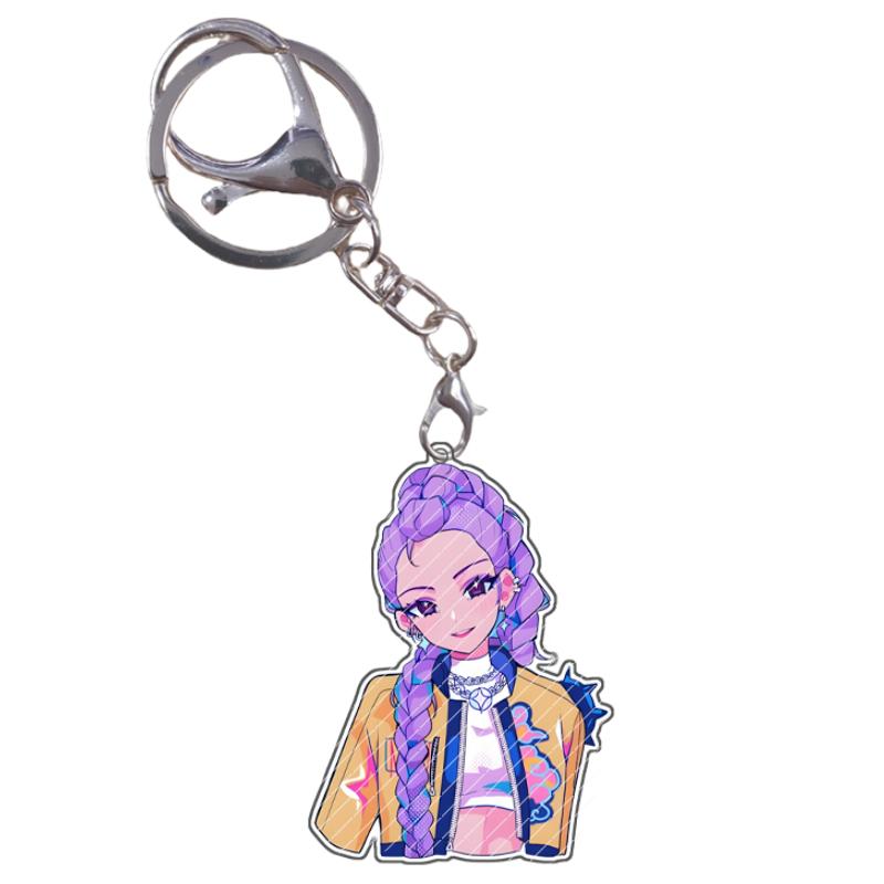 Acrylic Keychain KPop Demon Hunters Rumi Mira Zoey Jinu Baby Saja Celine Bobby Cartoon Anime Characters Gift Pendant Decoration