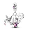 Kompatibel mit authentischem Zubehör Armbänder Mode Charm Perlen Charms Perle Kupfer Singende Vögel und Duftende Blumen Hänger Do It Yourself Schmuck
