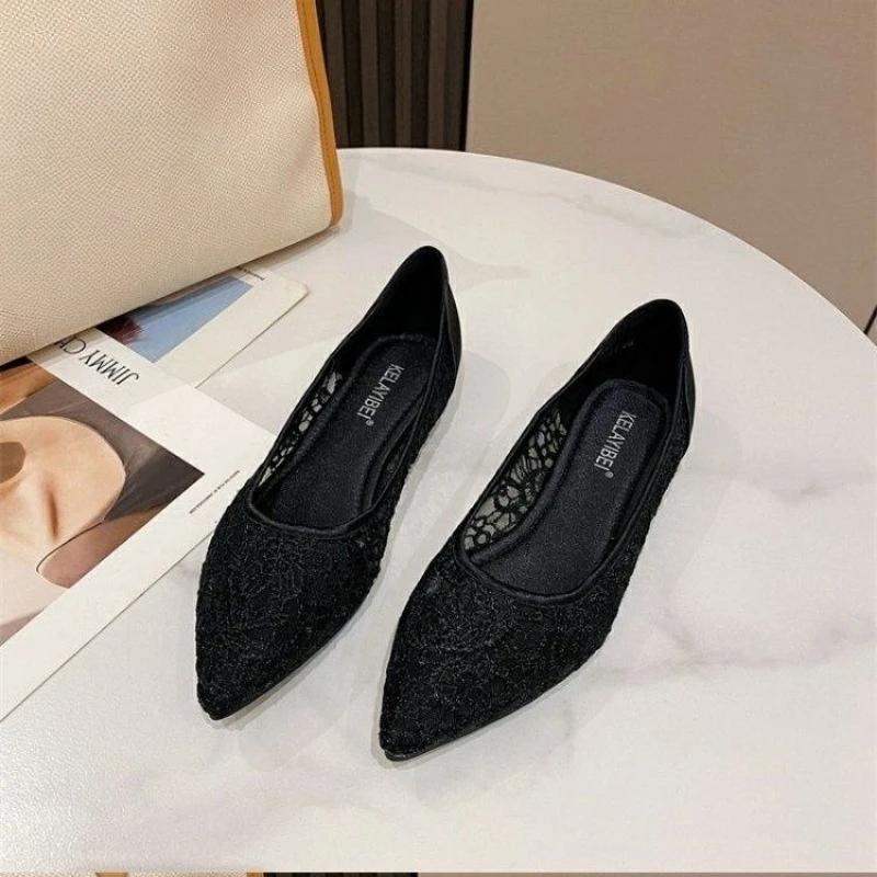 Fashion Fashion Breathable Slip-on Women's Flat Shoes Offer Comfortable and Elegant High Quality Vacation Chic Point 39 Ladies Footwear