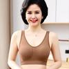 Breathable Cotton Bra Vest with Integrated Cups for Mature Women