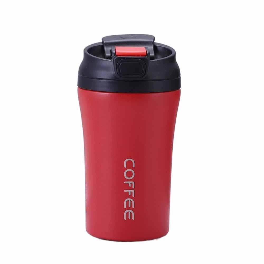 420ml Capacity Coffee Cup Flip Lid Vacuum Tumbler Creative Water Bottle Travel