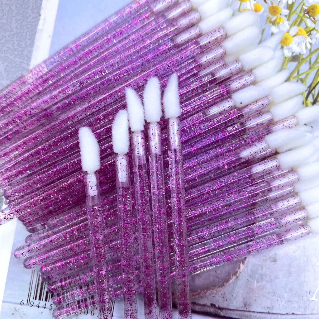 Wholesale 50/1000 PCS Disposable Lip Brush Women Accessories Lipstick Gloss Wands Applicator Make Up Tool Hotting