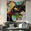 Abstract Guitarist Tapestry Urban Art Vibes Tapestry Background Cloth Fashion Print Home Decor Wall Covering Decoration Soft