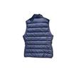adidas Originals Warm Stand Collar Striped Down Vest Women Vests Blue GT9137