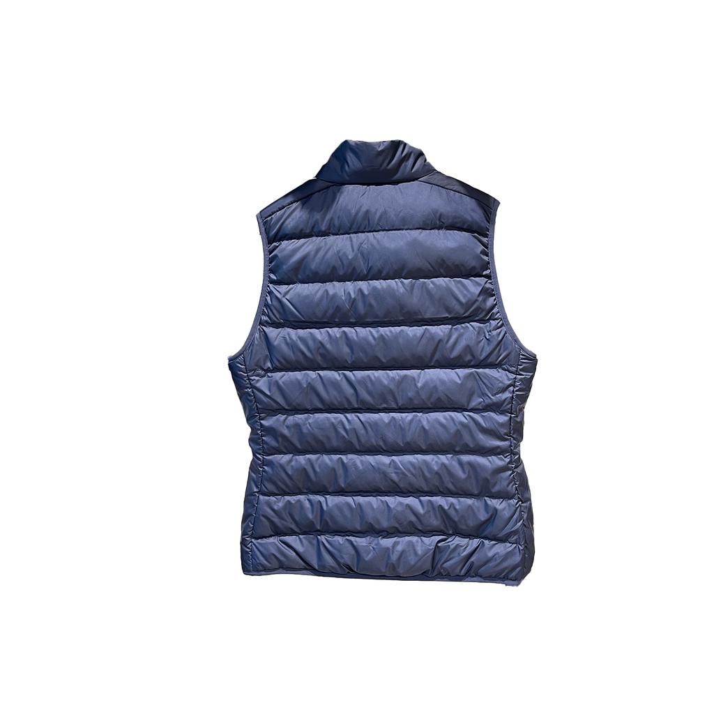 adidas Originals Warm Stand Collar Striped Down Vest Women Vests Blue GT9137