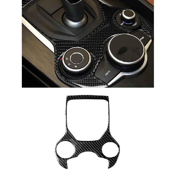 Car Accessories For Alfa Romeo Giulia 2017-19 Interior Carbon Fiber Window Key Panel Headlight Switch Wait Stickers