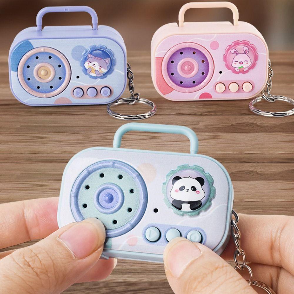 Multi-color Recorder Keychain Cartoon Animal Bag Ornament Creative Recorder Key Chain  Gift