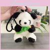 Playful Plush Panda Pilot Keyring Cuddly Bear Doll Charming Bag Accessory Gift