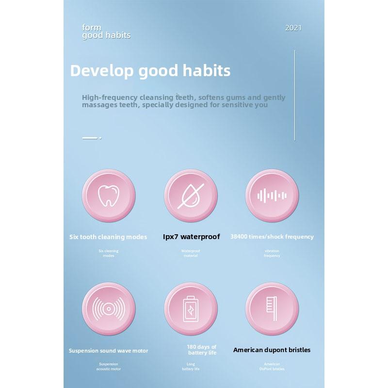 WS-8001/WS-8002 Uniwersalna Główka Szczoteczki do Zębów Liangte Elektryczna Szczoteczka do Zębów Silnik Maglev Korpus Używać Razem