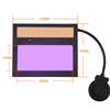 Solarbetriebene, automatisch dimmbare Schweißmaske, am Kopf montierter LCD-Bildschirm, Lichtbogensensor, breite Abdeckung, Schweißhelm